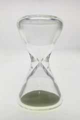 TAG - 3.5" Hour Glass with Glow in the Dark Sand on white background