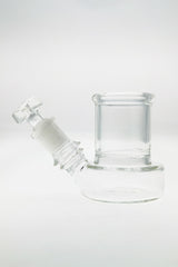 TAG 3.5" Cleaning Jar with Large Alcohol Reservoir and Joint Plug, Thick Glass, Side View