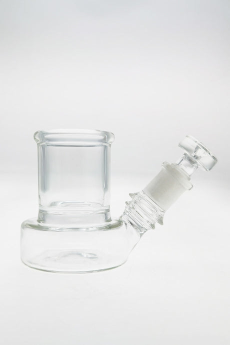TAG 3.5" Clear Glass Cleaning Jar with Large Alcohol Reservoir and 14MM Female Joint Plug