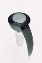 TAG - 4 Hole Disc Screen Slide with Horn Handle for 14mm Bong Joint - Angled Side View