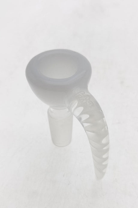 TAG 4 Hole Disc Screen Slide with Horn Handle for 14MM Joint - Frosted Glass