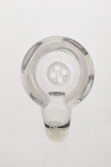 TAG 4 Hole Disc Screen Slide with Horn Handle, Clear Glass, Top View