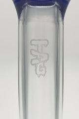 Close-up of TAG 4" Neck 22x3MM with 18MM Male Joint Size, Thick Ass Glass Logo