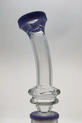 Thick Ass Glass 4" Neck 22x3MM with 18MM Male Joint Size, Clear with Blue Accents
