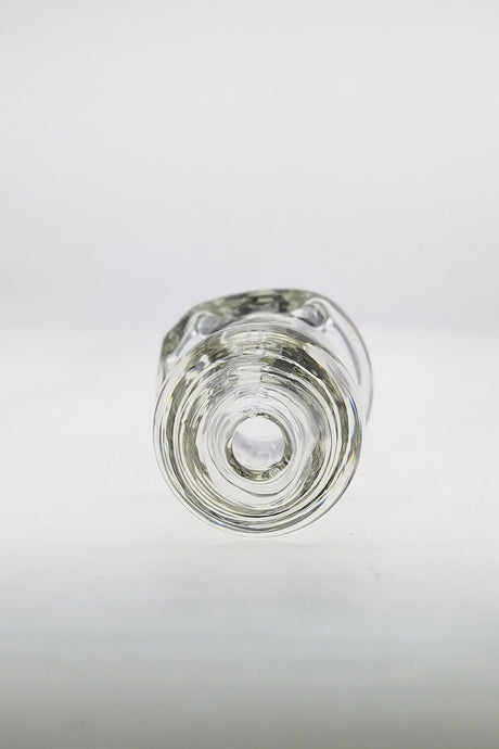TAG 4" Super Thick Borosilicate Glass Spoon Pipe - Front View with Carb Hole