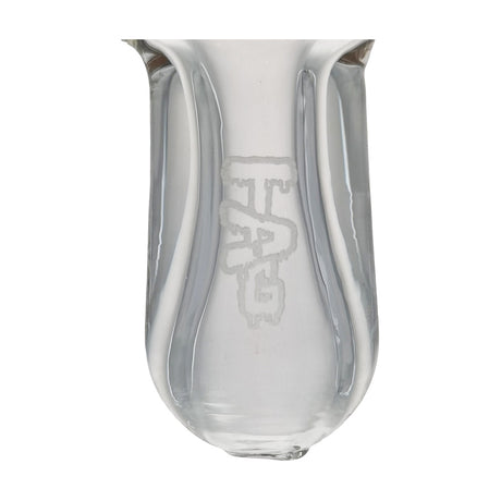 TAG 4" Borosilicate Glass Spoon Pipe with Left Side Carb Hole and Thick Body