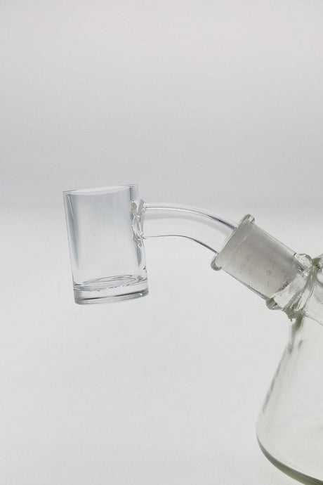 TAG 45 Degree Quartz Banger Can Flat Top for Dab Rigs, High Air Flow, Attached to Glass Piece