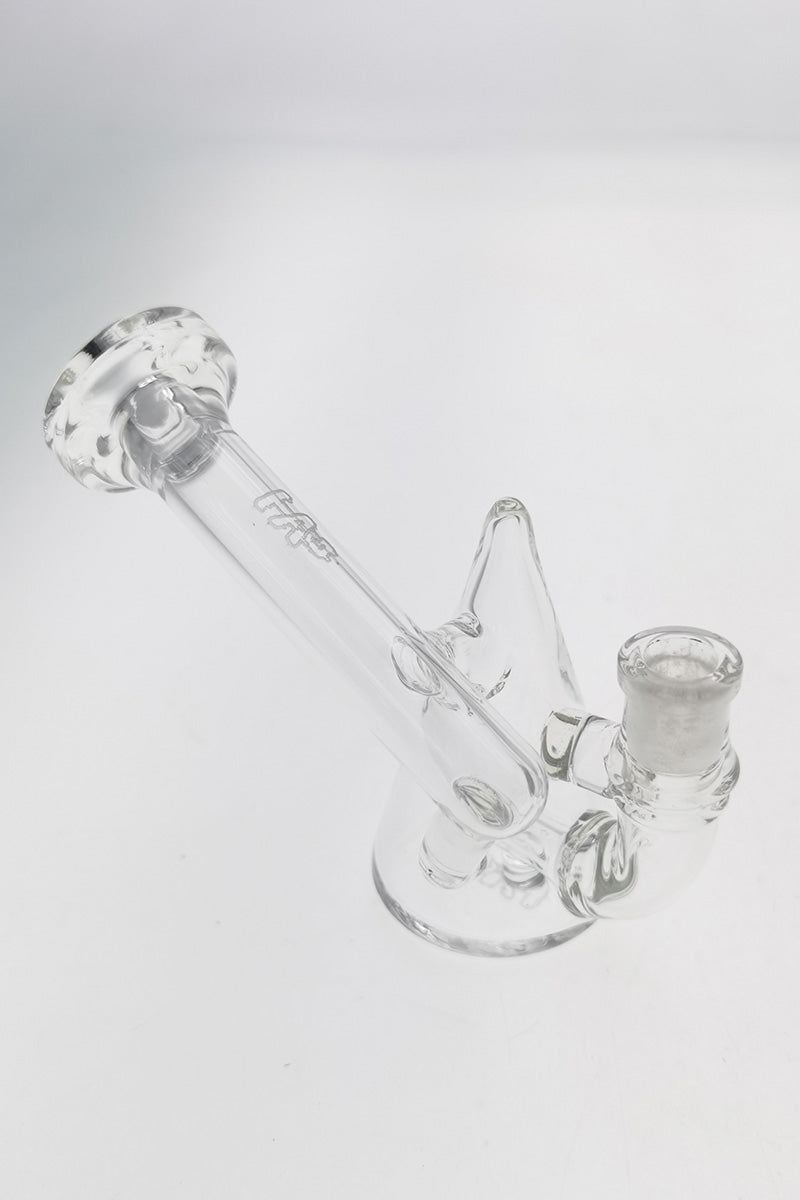 TAG 4.25" Clear Glass Pendant Rig with Inline Diffuser, 10MM Female Joint - Side View