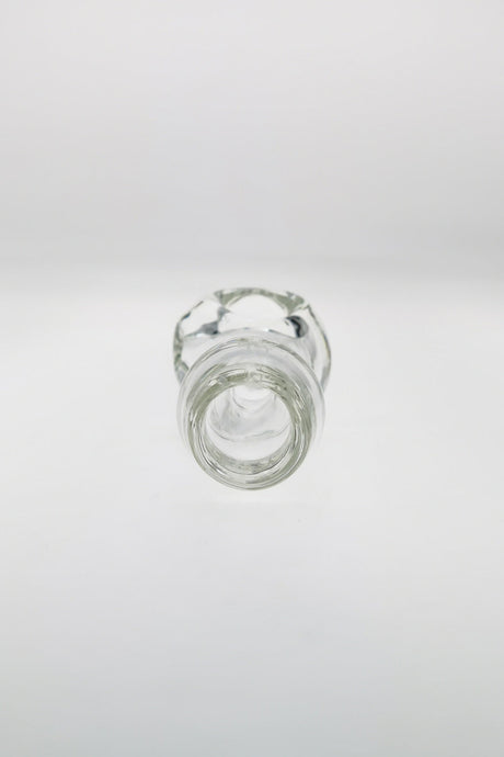 TAG 4.5" Clear Borosilicate Glass Spoon Pipe with Large Carb and Mouthpiece, Front View