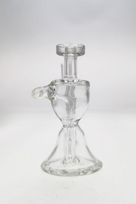 TAG 4.5" Mini Inline Recycler Dab Rig with 10MM Female Joint - Front View on White Background