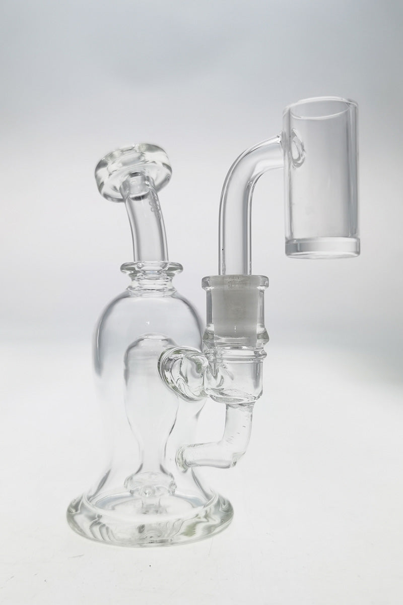 TAG 5" 6 Hole UFO Micro Ball Rig with Bellow Base, 10MM Female Joint, Side View