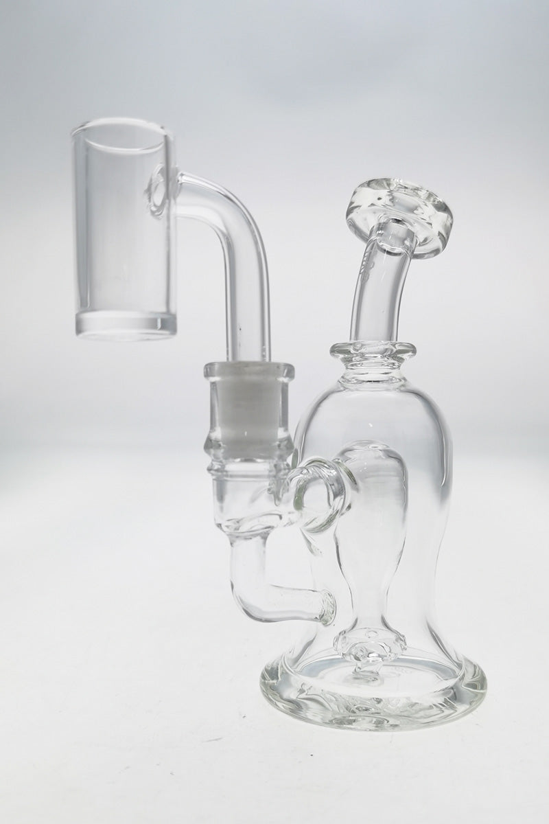 TAG 5" 6 Hole UFO Micro Ball Rig with Showerhead Percolator, 10MM Female Joint - Front View