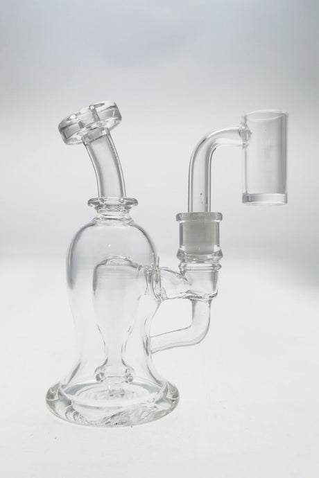 TAG 5" 6 Hole UFO Micro Ball Rig with Bellow Base, 10MM Female Joint, Side View