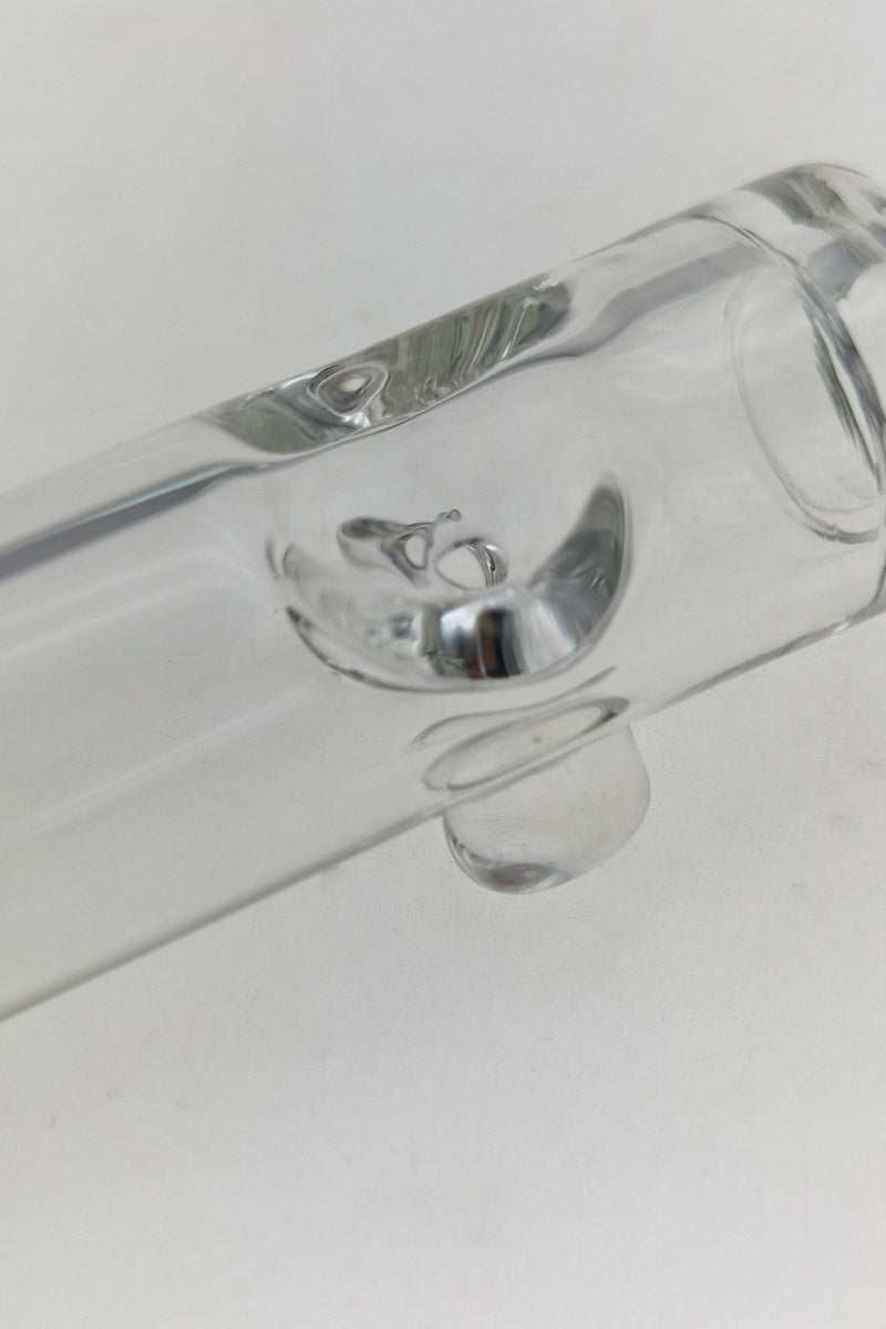 Close-up of TAG 5" Steam Roller, Borosilicate Glass, 4mm Thick, Side Angle