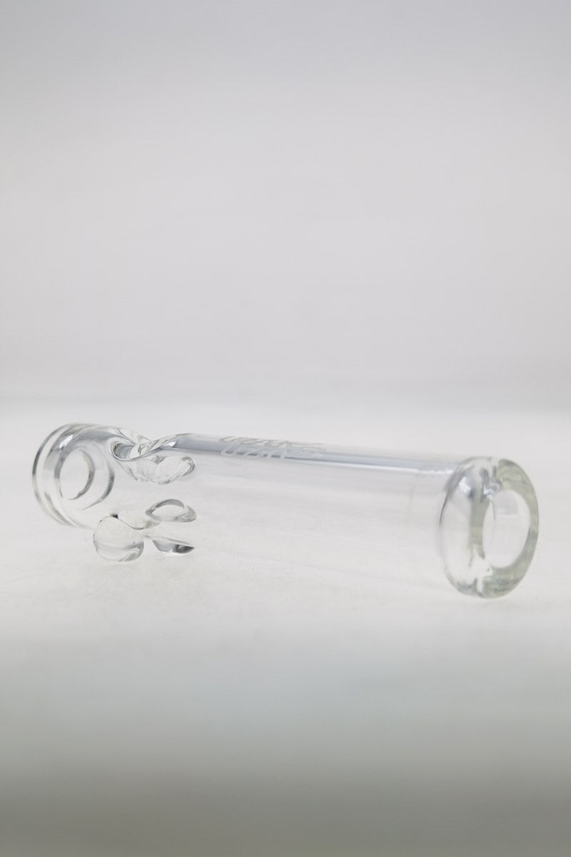 TAG - 5" Borosilicate Glass Steam Roller, 4mm Thick, Side View on White Background