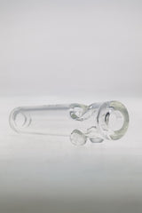 TAG 5" Borosilicate Glass Steam Roller, 4mm Thick with Single Hole - Side View