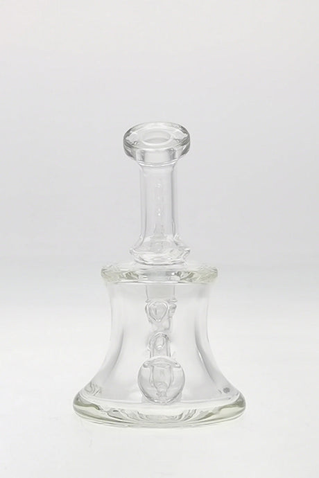 TAG 5" Super Slit UFO Banger Hanger, 60x5MM, 14MM Female, clear borosilicate glass, front view