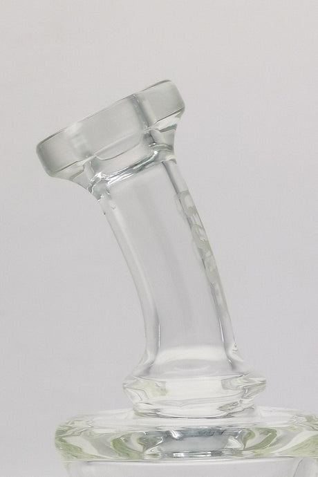 TAG 5" Super Slit UFO Banger Hanger close-up, 60x5MM with 14MM Female joint, clear borosilicate glass