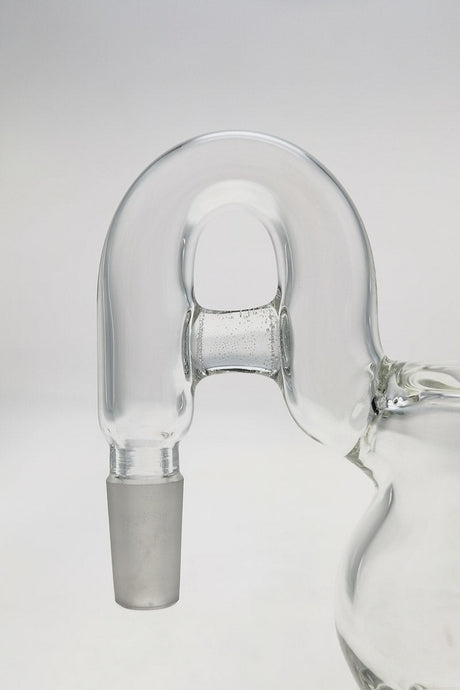 TAG 5.5" Interior Showerhead Ashcatcher, 14MM Male to Female, Clear Glass, Side View