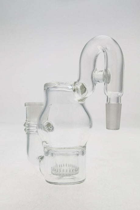 TAG 5.5" Clear Glass Ashcatcher with Showerhead Percolator and Recycling Function - Side View