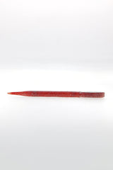 TAG 5.5" Quartz Banger Carb Cap Dabber, 20MM, Red Speckled, Front View
