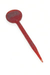 TAG 5.5" Red Blizzard Quartz Banger Carb Cap Dabber for Concentrates - Front View