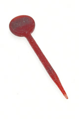 TAG 5.5" Red Blizzard Quartz Banger Carb Cap Dabber for Concentrates - Front View