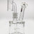 TAG 5.5" Super Slit Froth Puck Rig with Showerhead Percolator and Clear Glass, Front View