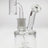 TAG 5.5" Super Slit Froth Puck Rig with Showerhead Percolator, 65x5MM Clear Borosilicate Glass, Front View
