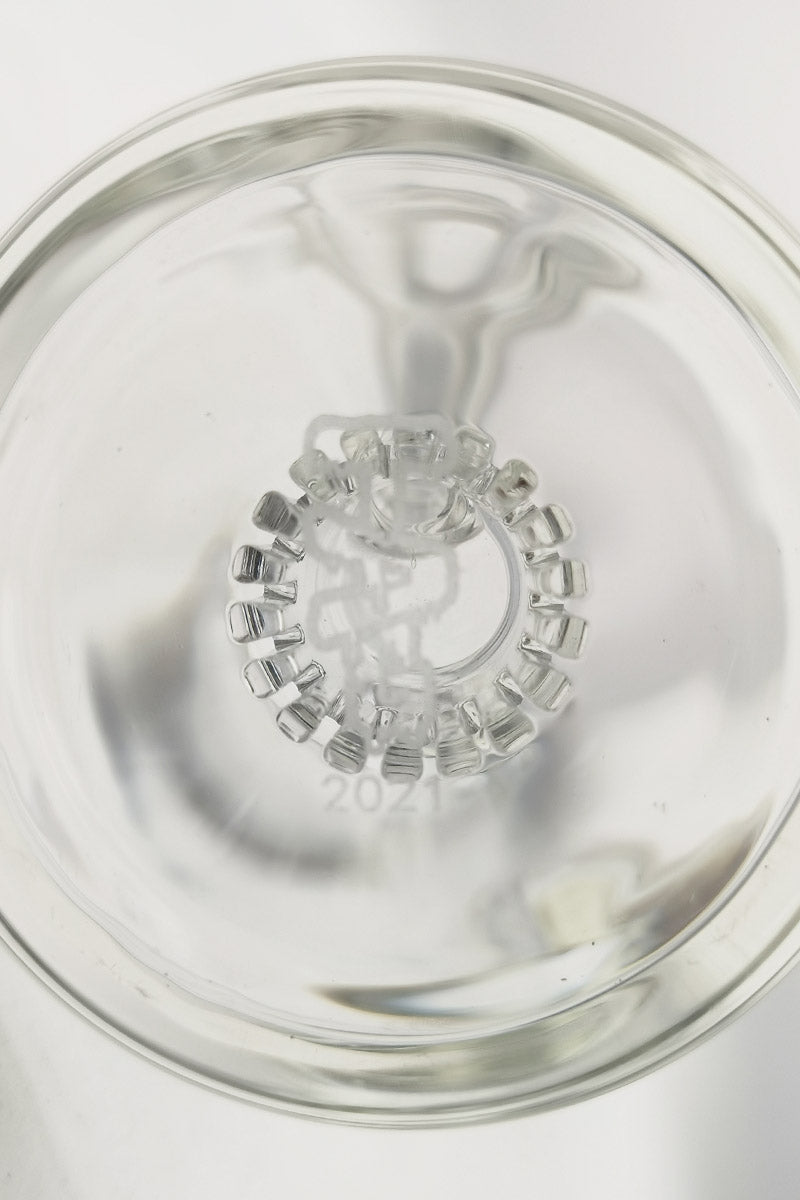 TAG 5.5" Super Slit Froth Puck Rig with Showerhead Percolator Top View