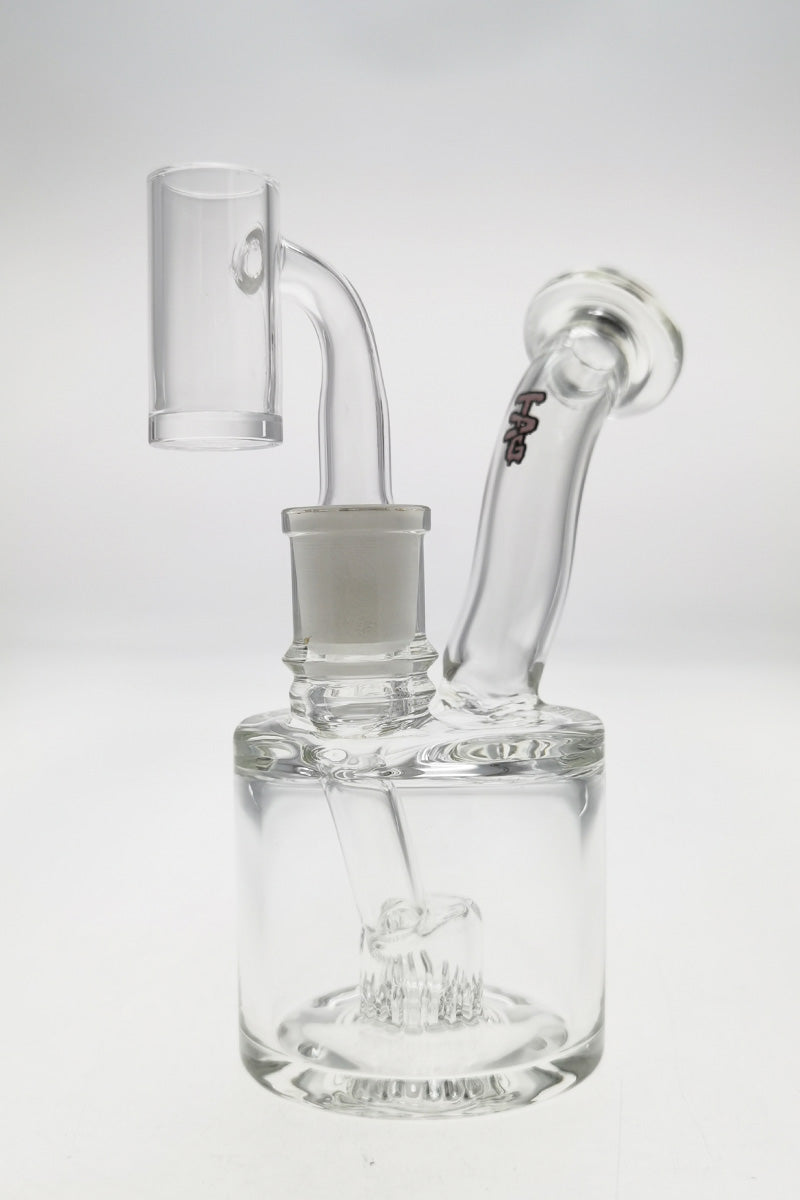 TAG 5.5" Super Slit Froth Puck Rig with Showerhead Percolator, Front View on White