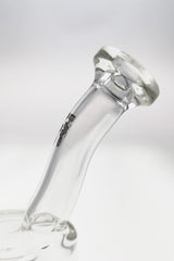 Close-up side view of TAG 5.5" Super Slit Froth Puck Rig with clear borosilicate glass