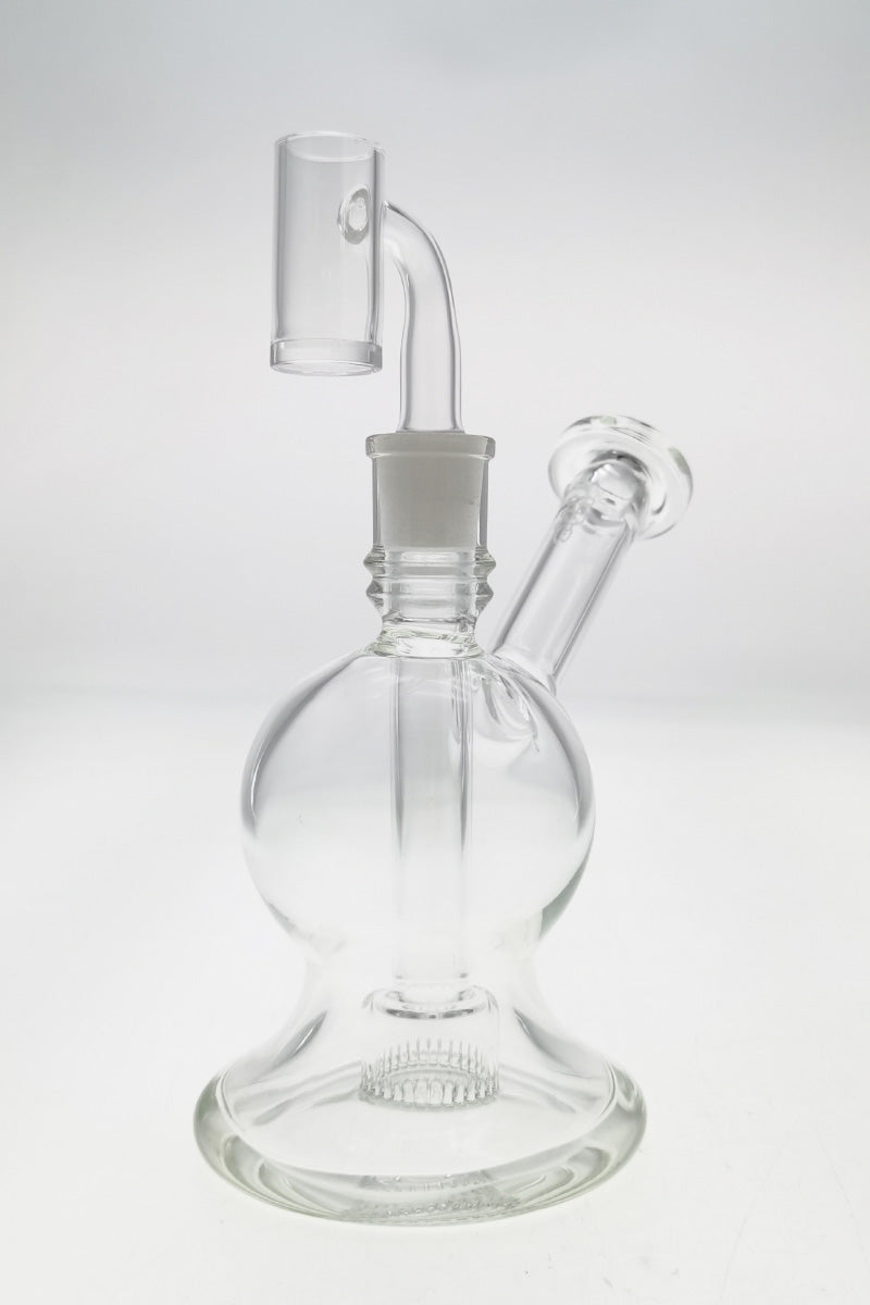 TAG 6" Bellow Globe Rig with Fixed Froth Showerhead Percolator, 14MM Female Joint