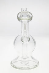 TAG 6" Bellow Globe Rig with Fixed Froth Showerhead Percolator, 14MM Female Joint, Front View