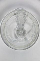 TAG 6" Bent Neck Dab Rig with Multiplying Diffuser, 10MM Female Joint, Top View