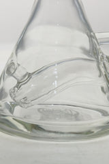 TAG 6" Bent Neck Fixed Stem Beaker, 14MM Female Joint, Clear Quartz, Close-Up