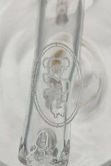 Close-up of TAG 6" Bent Neck Beaker with Fixed Stem and 14MM Female Joint