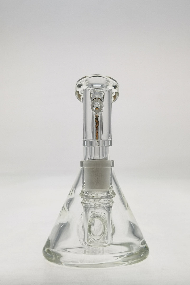 TAG 6" Bent Neck Fixed Stem Beaker Dab Rig, 14MM Female Joint, Front View