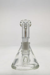 TAG 6" Bent Neck Fixed Stem Beaker Dab Rig, 14MM Female Joint, Front View