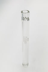TAG 6" One Hitter Chillum with Pinched Screen, Clear Glass, Front View on White Background