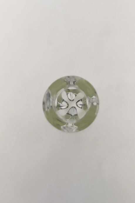 TAG 6" One Hitter Chillum with Pinched Screen, Clear Glass, Top View