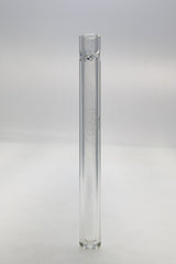 TAG 6" Clear Glass One Hitter Chillum with Pinched Screen and Engraved Logo - Front View