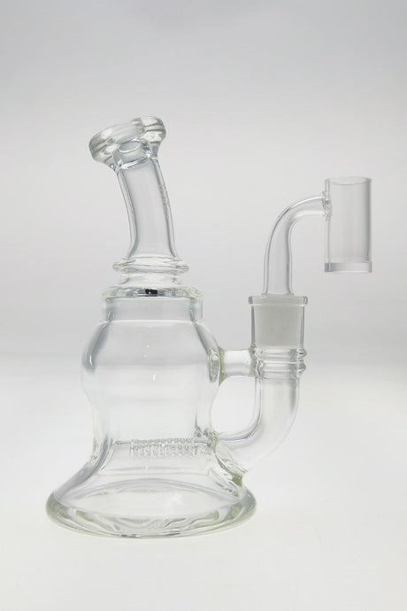 TAG 6.5" Bellow Bubble Can Dab Rig with In-Line Percolator and 14MM Female Joint, Front View