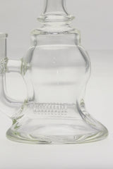 TAG 6.5" Bellow Bubble Can Dab Rig with In-Line Percolator, 14MM Female Joint, Front View