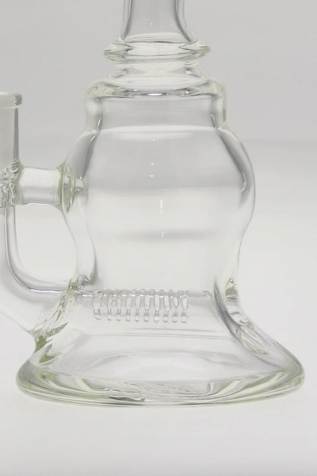 TAG 6.5" Bellow Bubble Can Dab Rig with In-Line Percolator, 14MM Female Joint, Front View