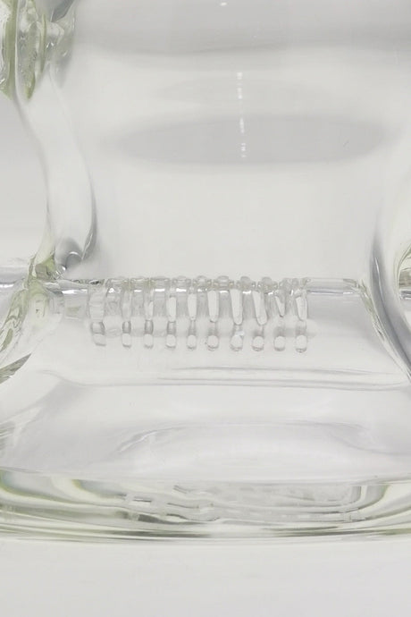 Close-up of TAG 6.5" Bellow Bubble Can Dab Rig with In-Line Percolator and 14MM Female Joint