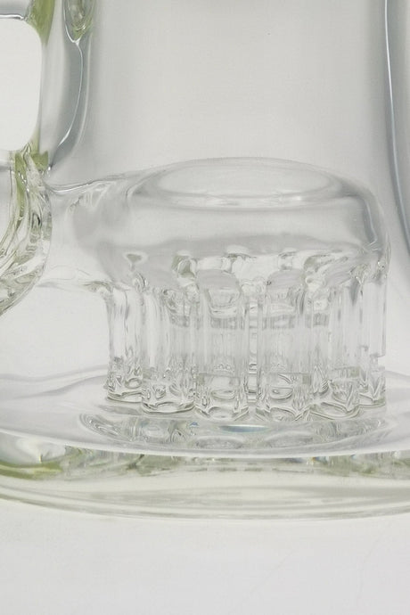 Close-up of TAG 6.5" Bent Neck Bong with 12-Arm Diffuser and Bellow Base