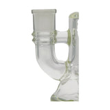 TAG 6.5" Bent Neck Bong with 12-Arm Diffuser and Bellow Base, 50x5MM, Side View