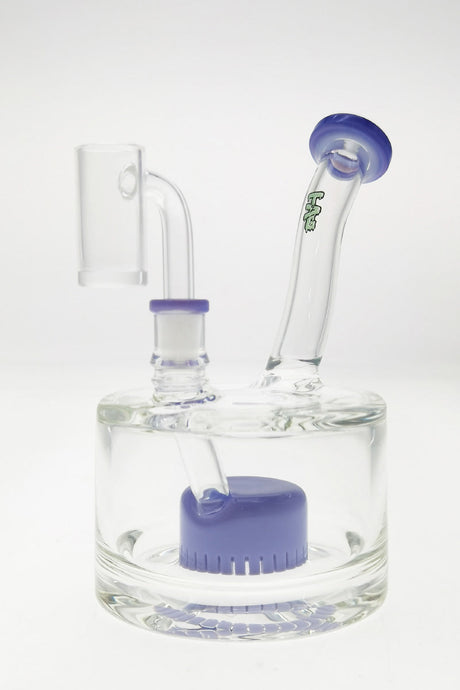 TAG 6.5" Super Slit Froth Puck Rig with Slyme Label and Violette Accents, Front View on White Background