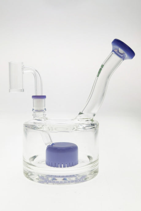 TAG 6.5" Super Slit Froth Puck Rig with Showerhead Percolator and Blue Accents